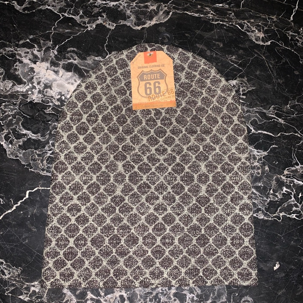Retro Tall Beanie Cap by Route 66 NWT